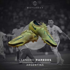 Leandro Paredes Boots - Match worn - Qualifiers South America World Cup Qatar - 2022
