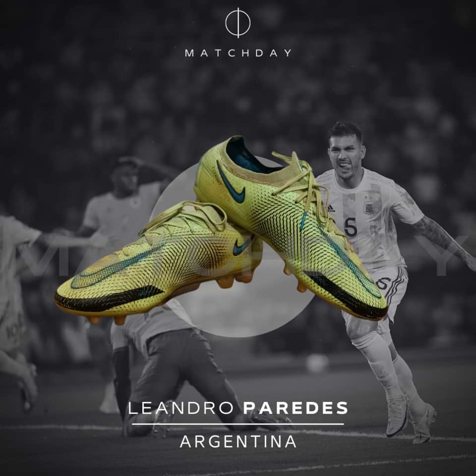 Leandro Paredes Boots – Match worn – Qualifiers South America World Cup Qatar – 2022