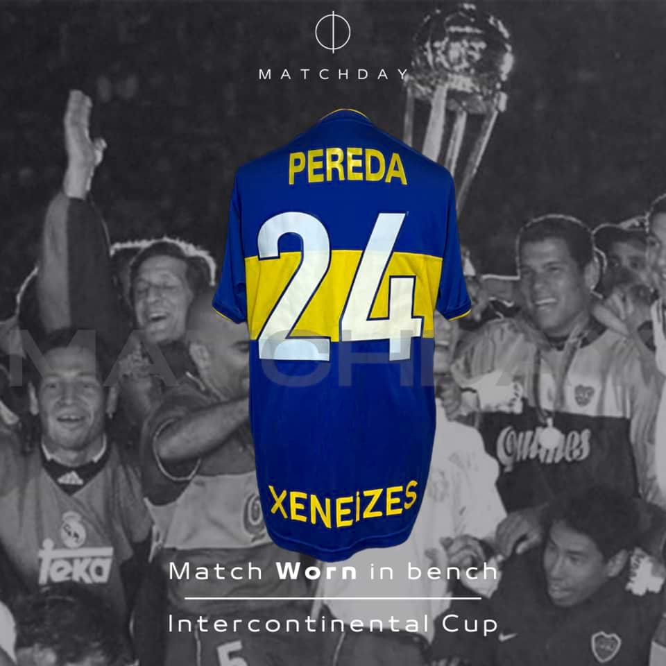 José “Chino” Pereda – Boca Juniors – Match Worn in bench – Intercontinental Cup 2000 - Imagen 3