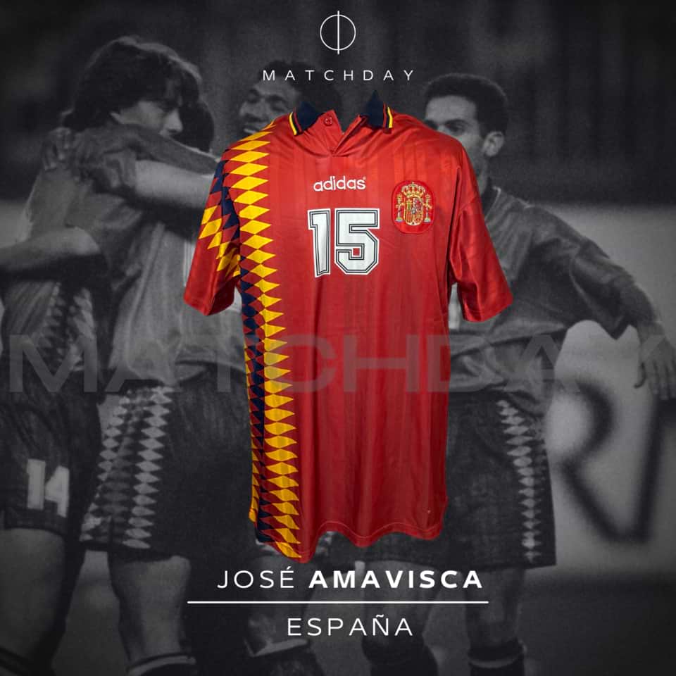 Jose Amavisca – Match Worn – España – 1995 – Friendly Match