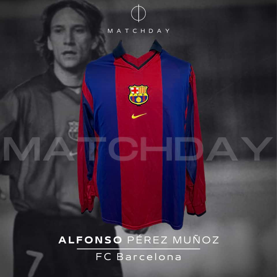 Alfonso – Barcelona – Match Worn – December 2000