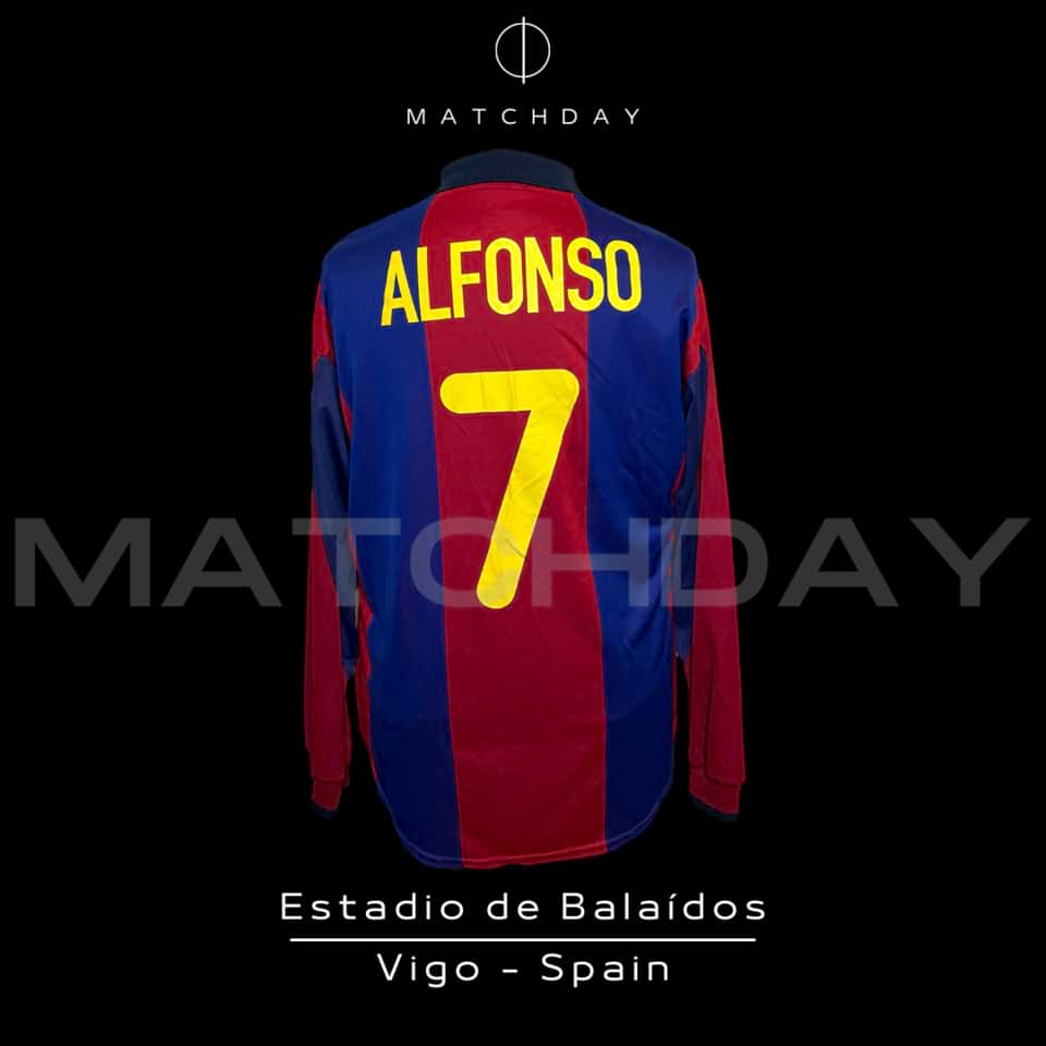 Alfonso – Barcelona – Match Worn – December 2000 - Image 5