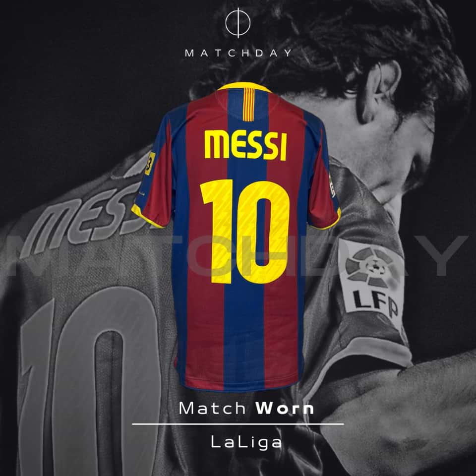 Lionel Messi – Barcelona vs Valencia – Incredible Photomatching – Match Worn 2010 - Imagen 3