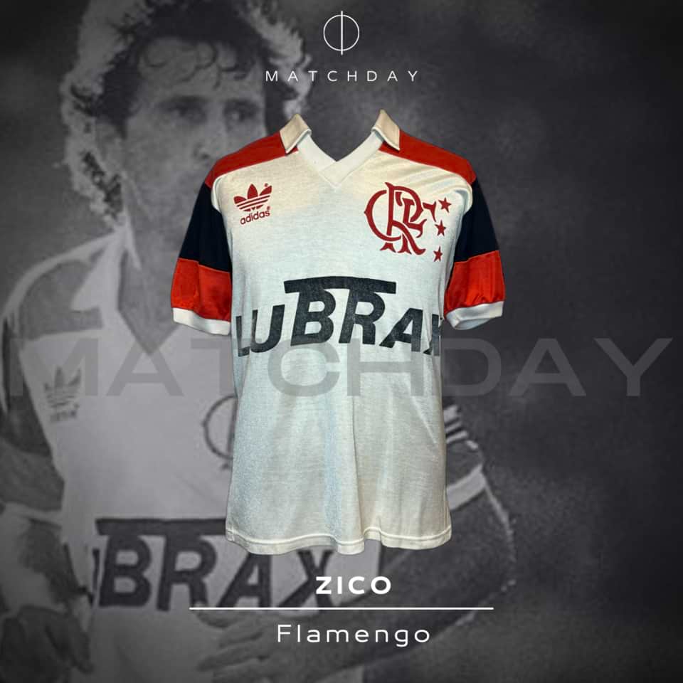 Zico – Match Worn – Flamengo – Campeonato Carioca de Futebol 1988