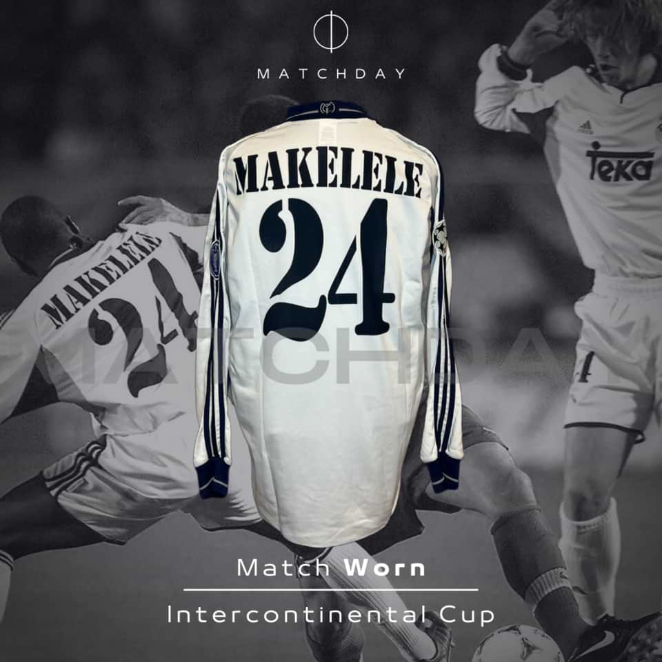 Makelele – Match Worn – Real Madrid – International Cup 2000 vs Boca Juniors - Imagen 3