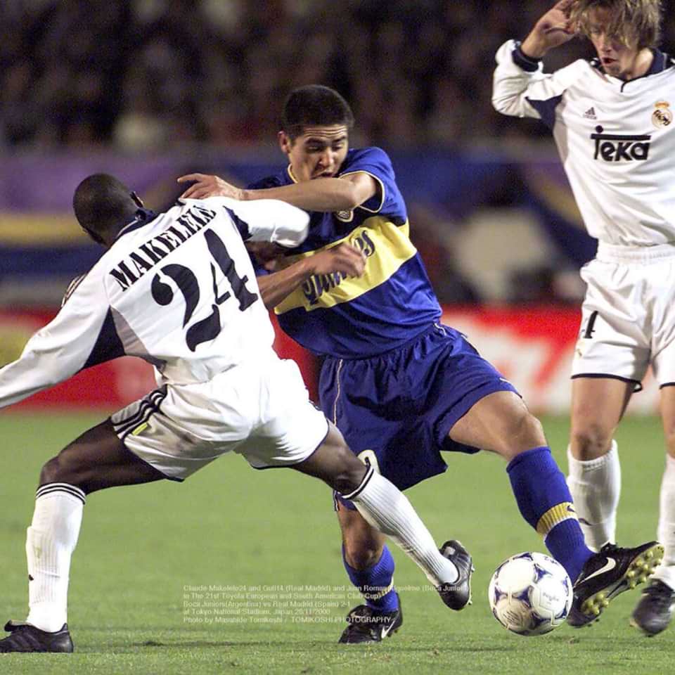 Makelele – Match Worn – Real Madrid – International Cup 2000 vs Boca Juniors - Imagen 11