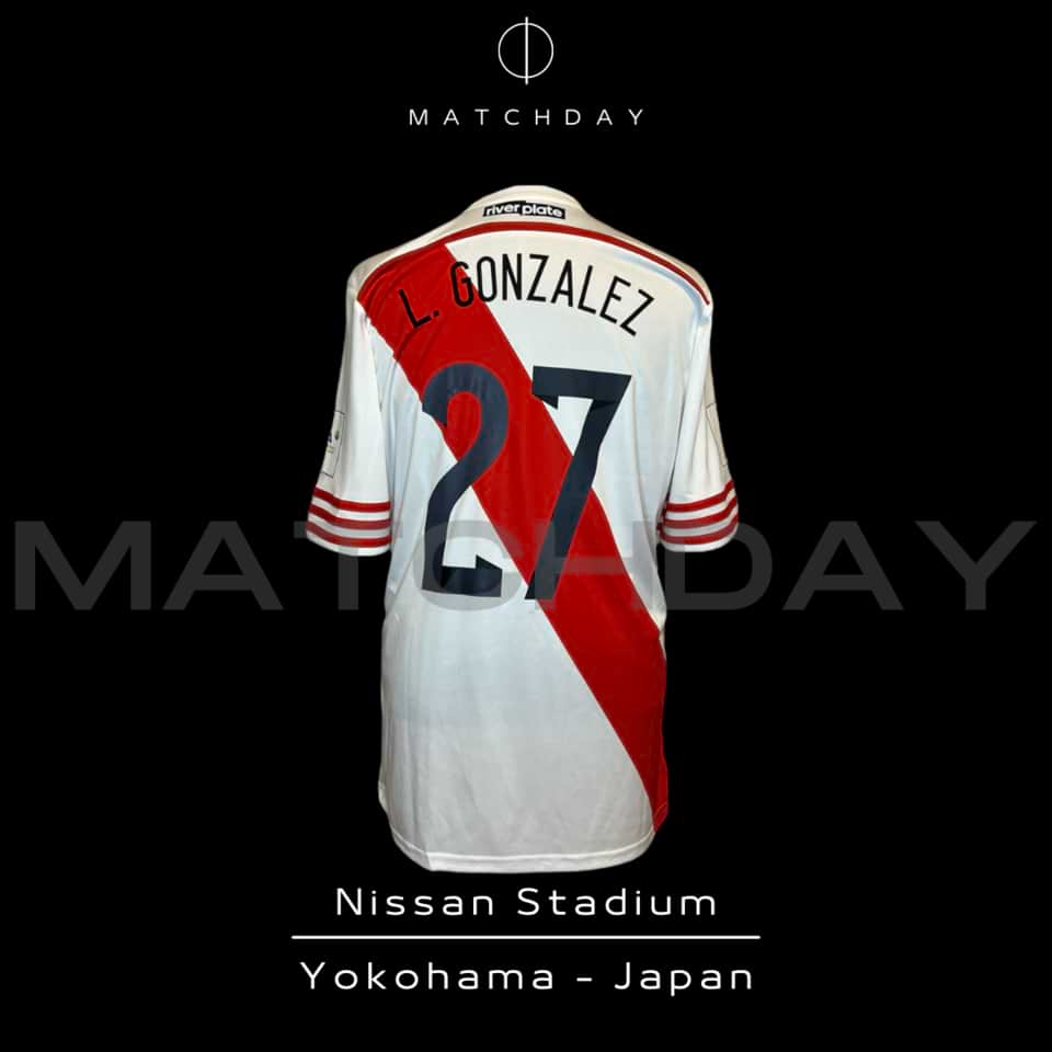 Lucho Gonzalez + Pennant – River Plate – Match issue – 2015 – FIFA Club World Cup - Imagen 5