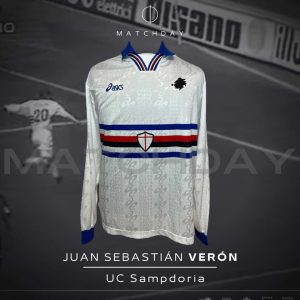 Juan Sebastián Verón - Sampdoria - Match Worn - Serie A 1996/97