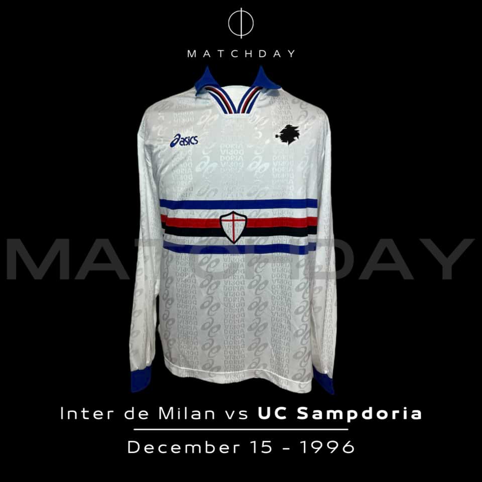 Juan Sebastián Verón – Sampdoria – Match Worn – Serie A 1996/97 - Imagen 4