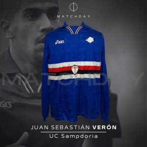 Juan Sebastián Verón - Sampdoria - Match Worn - Serie A 1996/97