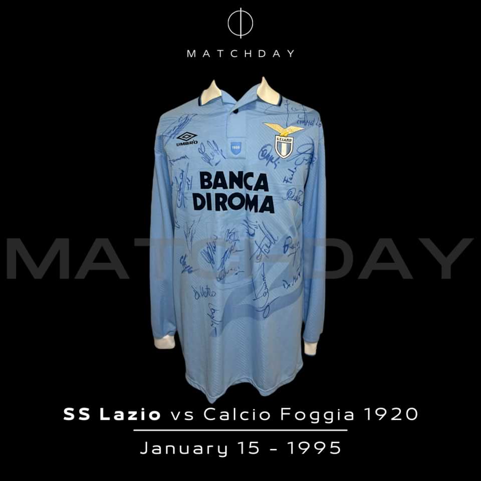 Jose Chamot – Match Worn – SS Lazio – Autographed Jersey – 1995 - Image 4