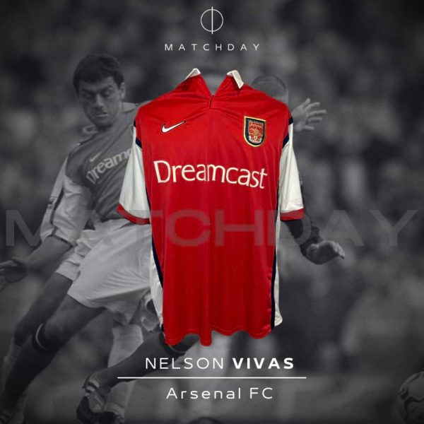 Nelson Vivas – Arsenal – Match Worn – August 1999