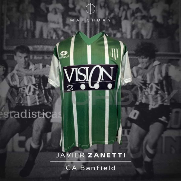 Javier Zanetti – Banfield – Match Worn – 1994