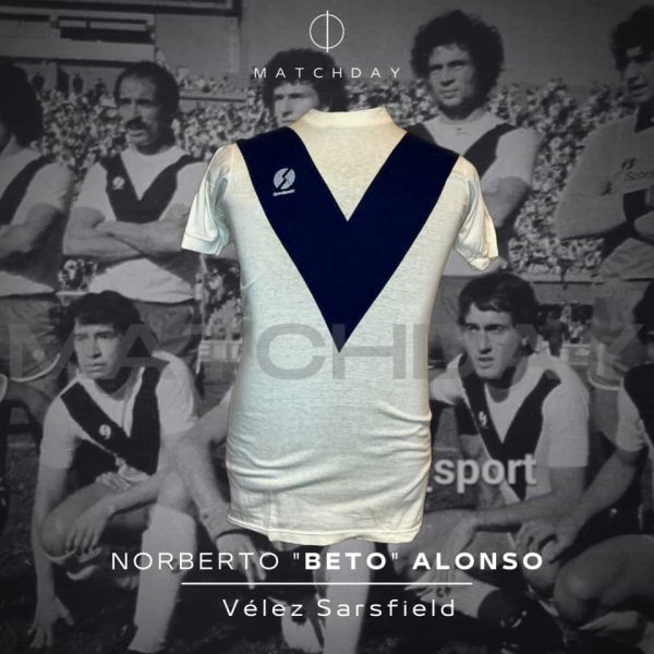 Norberto “Beto” Alonso – Match Worn – Velez Sarsfield – Torneo Nacional 1982 (Argentina)