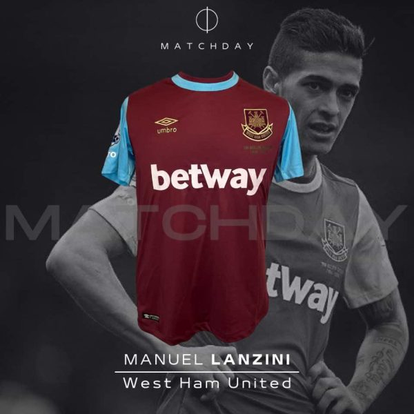 Manuel Lanzini – West Ham – Match Worn – 2016/17 Premier League
