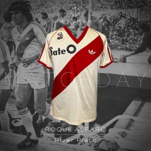 River Plate - Adidas - Cuadrangular Copa Diario La Capital 1985 - Roque Alfaro - Match Worn