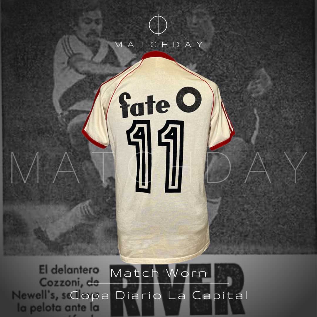 River Plate – Adidas – Cuadrangular Copa Diario La Capital 1985 – Roque Alfaro – Match Worn - Imagen 3