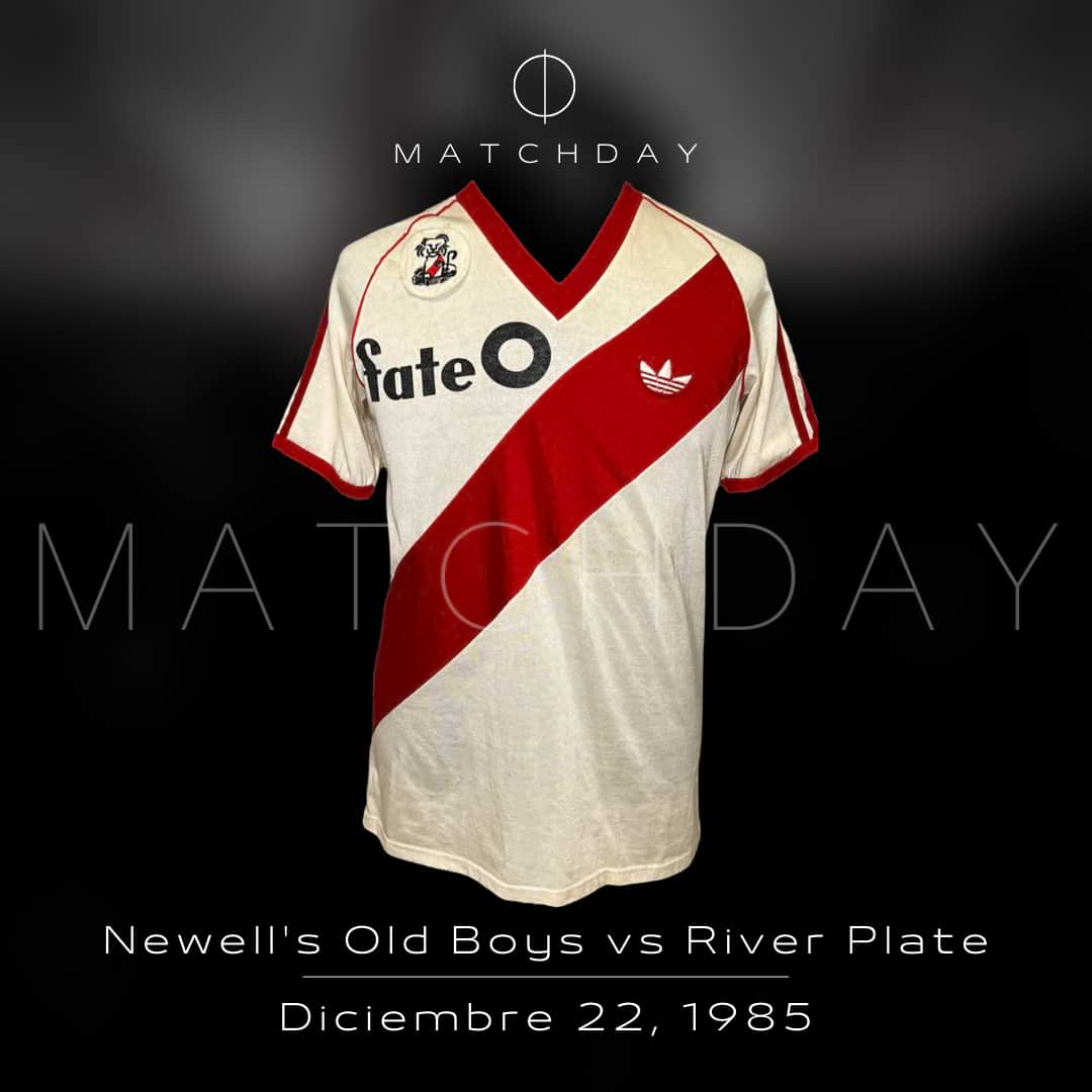River Plate – Adidas – Cuadrangular Copa Diario La Capital 1985 – Roque Alfaro – Match Worn - Imagen 4