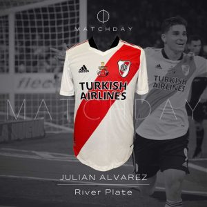 River Plate - Camiseta Julián Alvarez + Medalla de campeón - Trofeo de Campeones 2021