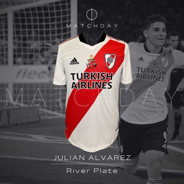 River Plate – Camiseta Julián Alvarez + Medalla de campeón – Trofeo de Campeones 2021