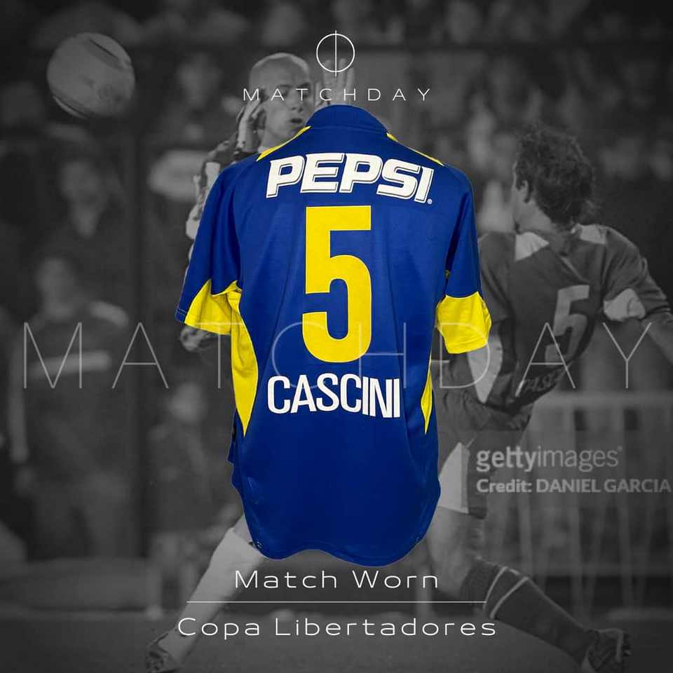 Raul Cascini match worn jersey – Boca Jrs – Copa Libertadores 2004 - Image 3
