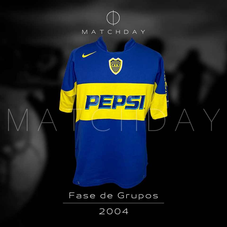 Raul Cascini match worn jersey – Boca Jrs – Copa Libertadores 2004 - Image 4