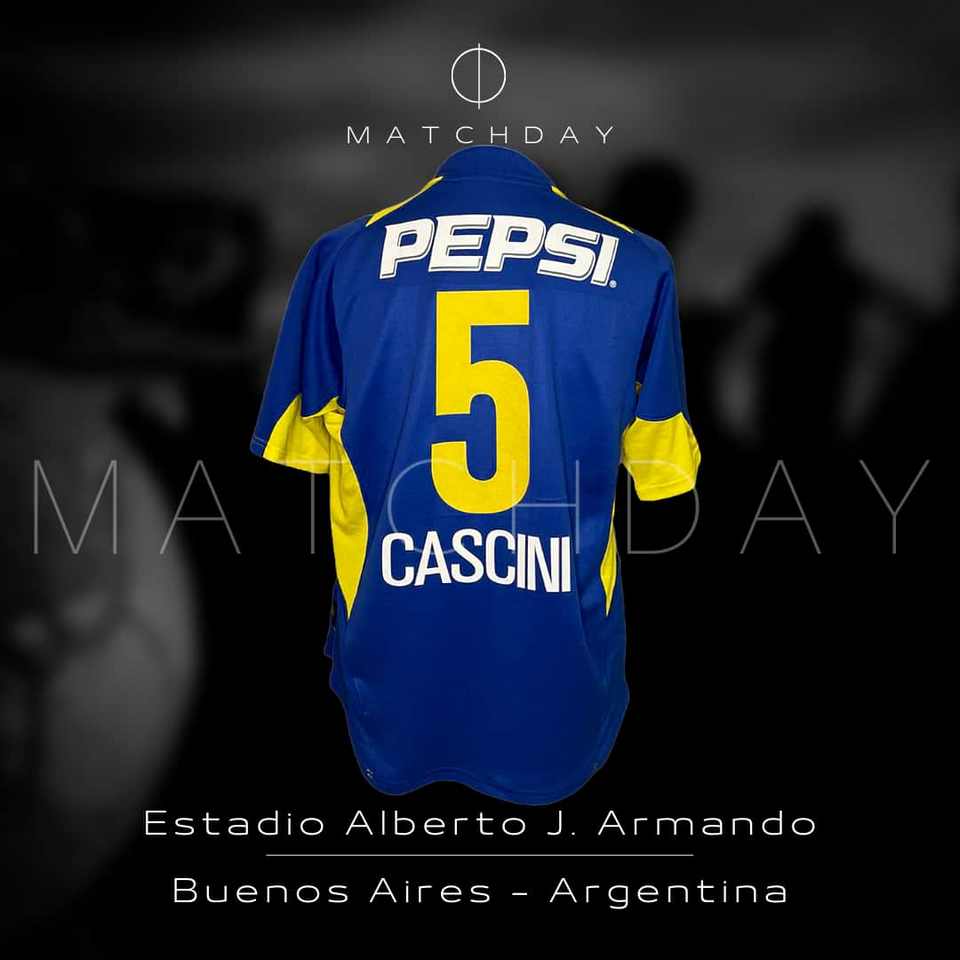 Raul Cascini match worn jersey – Boca Jrs – Copa Libertadores 2004 - Image 5