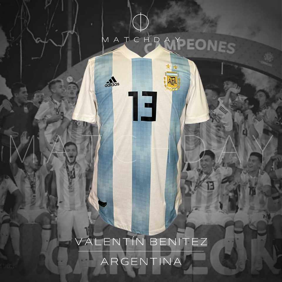 Valentin Benitez match issue jersey – Argentina – Sudamericano Sub 17 2019