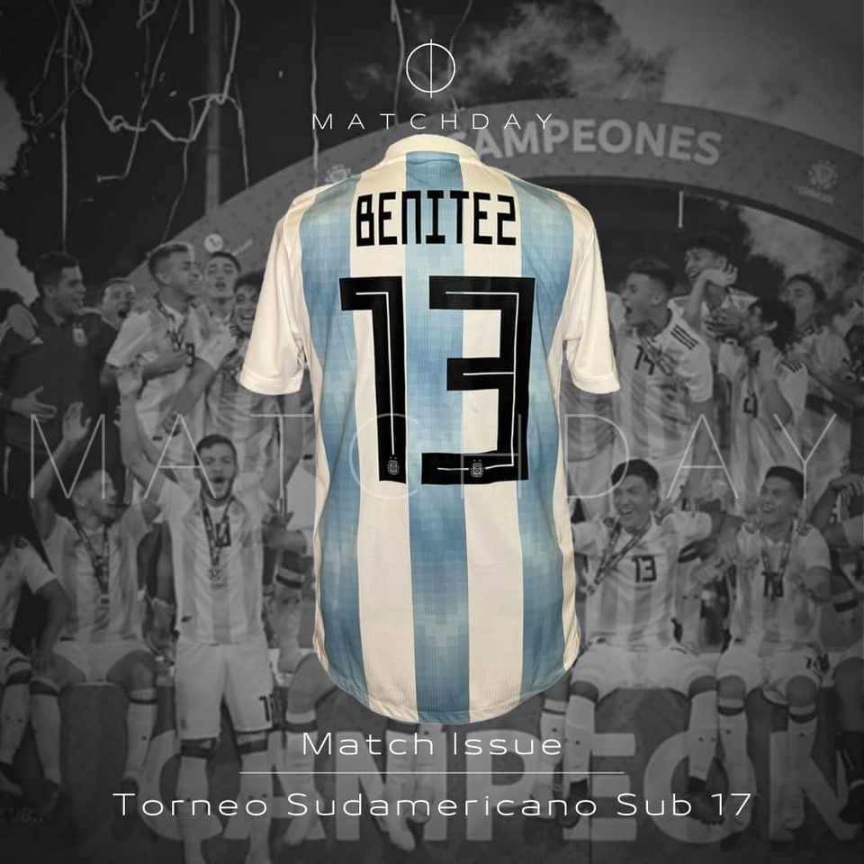 Valentin Benitez match issue jersey – Argentina – Sudamericano Sub 17 2019 - Image 3