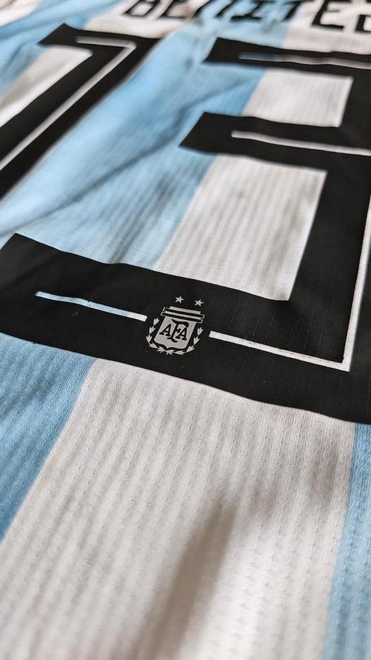 Valentin Benitez match issue jersey – Argentina – Sudamericano Sub 17 2019 - Image 14