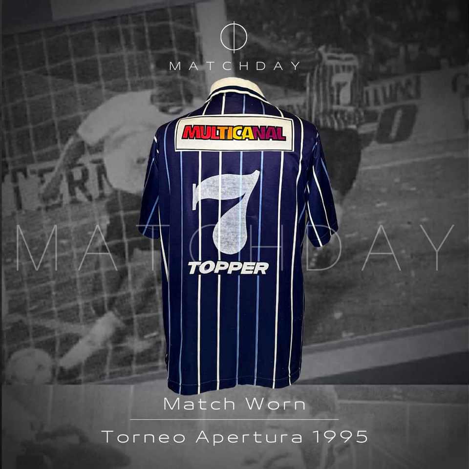 Marcelo “Chelo” Delgado match worn jersey – Racing Club – Torneo Apertura 1995 - Image 3