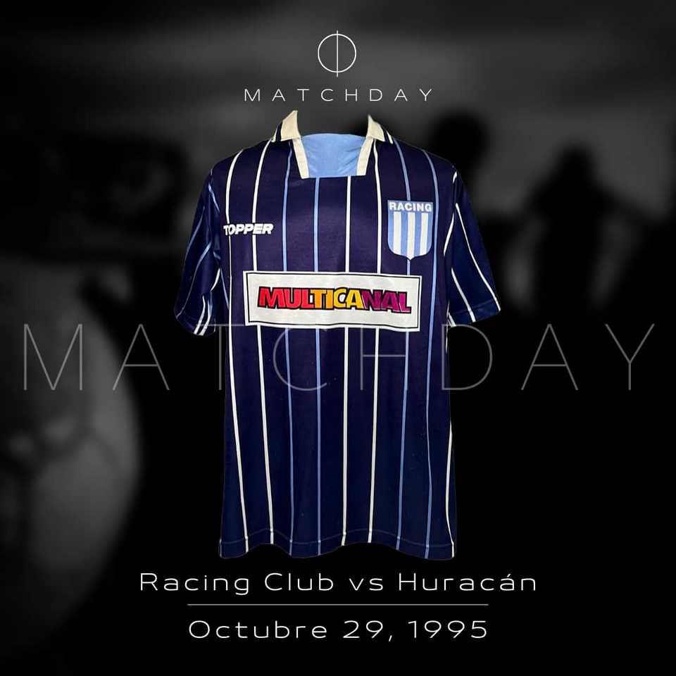 Marcelo “Chelo” Delgado match worn jersey – Racing Club – Torneo Apertura 1995 - Image 4