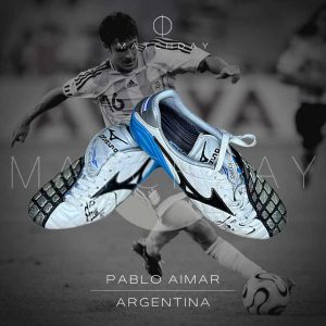 Pablo Aimar match worn boots - AFA - Copa del Mundo Alemania 2006