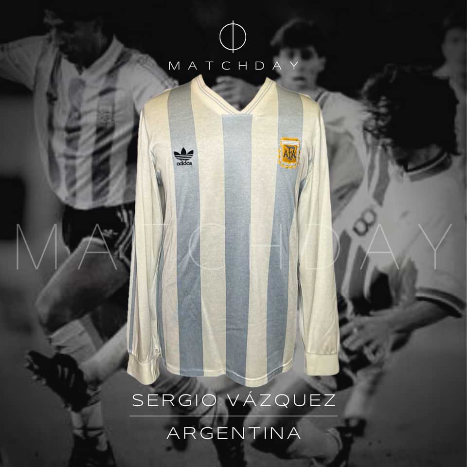 Sergio Vazquez match worn jersey – Argentina – Repechaje versus Australia Mundial USA 1994