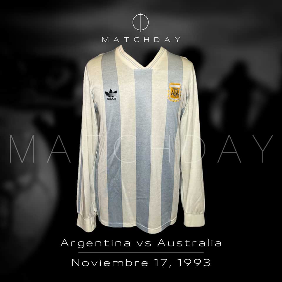 Sergio Vazquez match worn jersey – Argentina – Repechaje versus Australia Mundial USA 1994 - Image 4