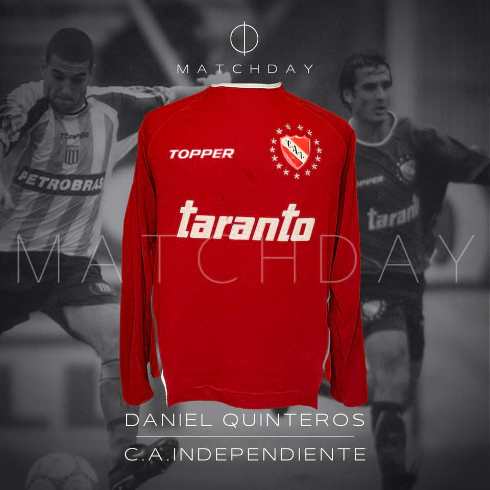 Daniel Quinteros match worn jersey – Independiente – Clausura 2004