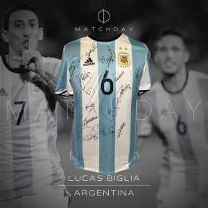Lucas Biglia match worn jersey - Argentina - Eliminatorias Rusia 2018