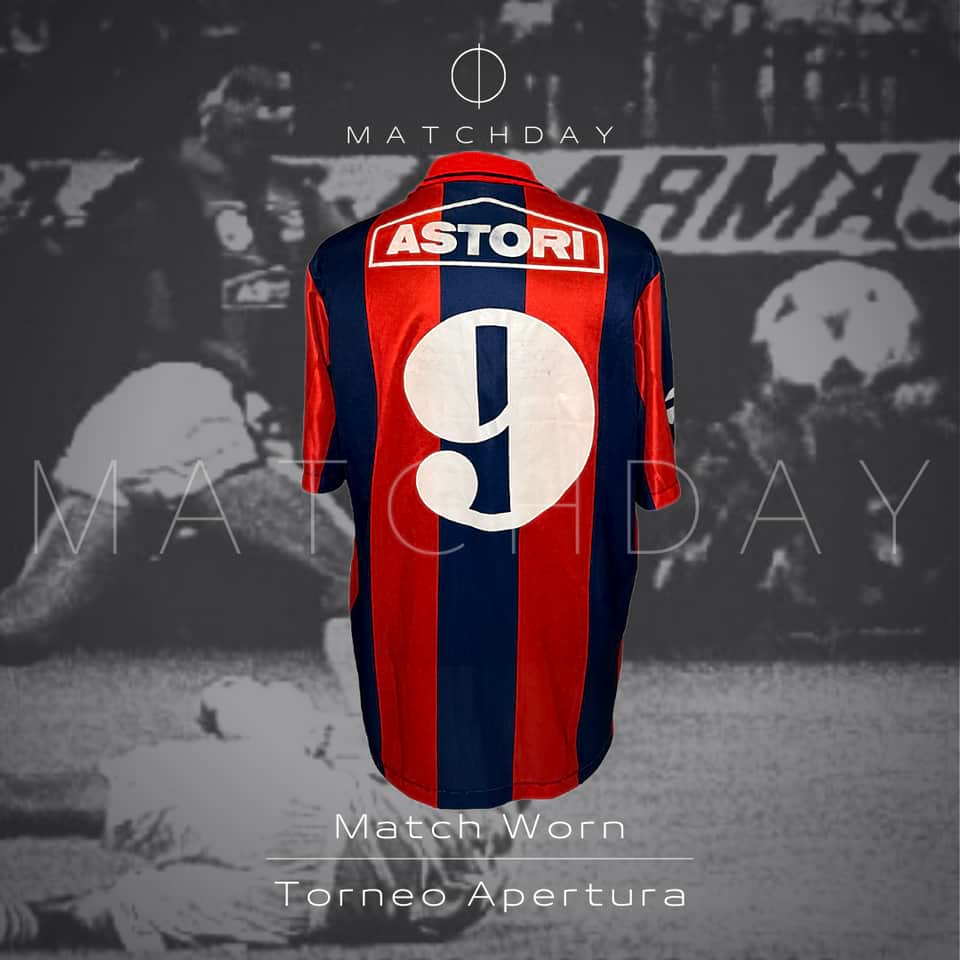 Beto Acosta match worn jersey – San Lorenzo – Torneo apertura 1992 - Image 3