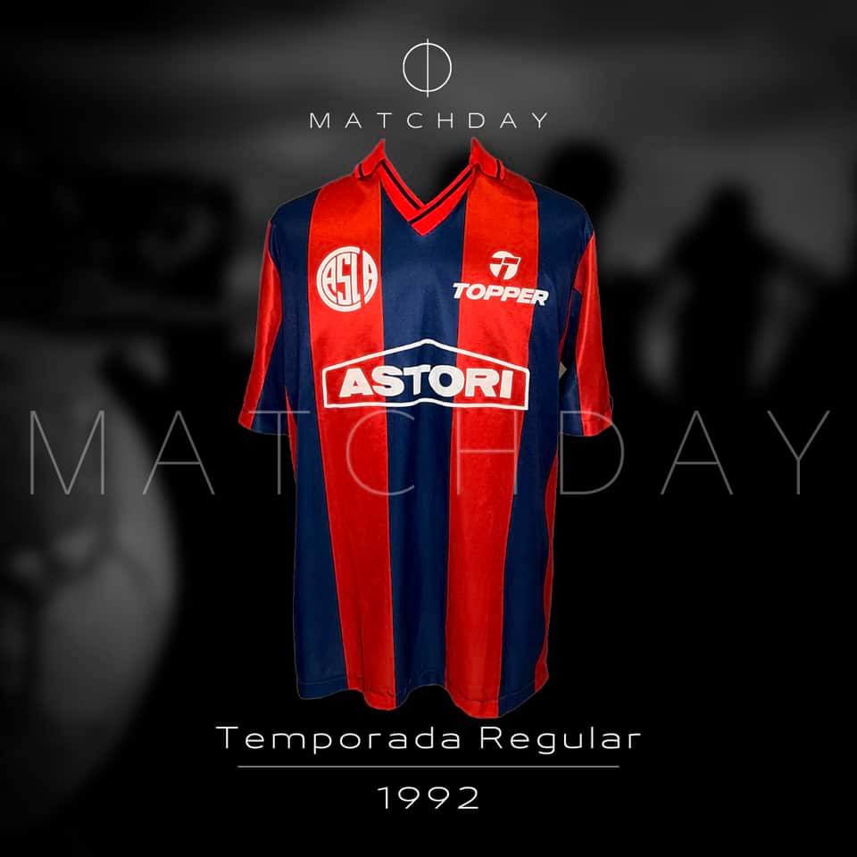 Beto Acosta match worn jersey – San Lorenzo – Torneo apertura 1992 - Image 4