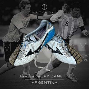 Javier Zanetti match worn boots - AFA - Amistoso FIFA