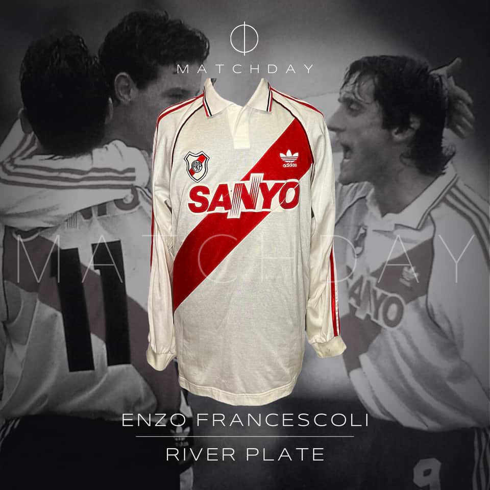Enzo Francescoli match worn jersey – River Plate – Torneo Apertura 1995