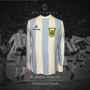Ruben Insua match worn jersey - Argentina - Copa America 1983