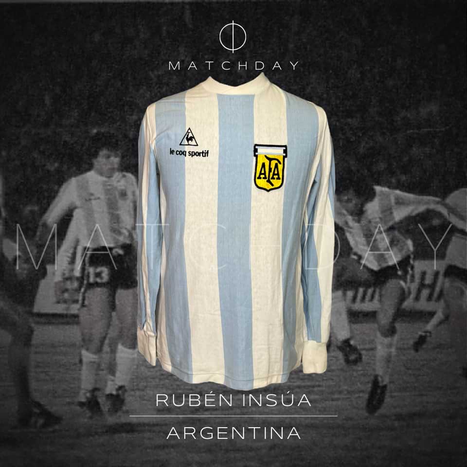 Ruben Insua match worn jersey – Argentina – Copa America 1983