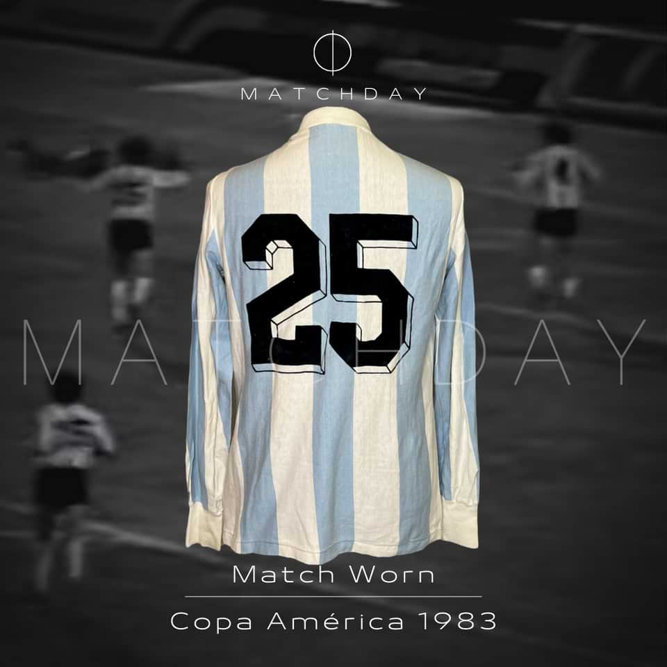 Ruben Insua match worn jersey – Argentina – Copa America 1983 - Image 3