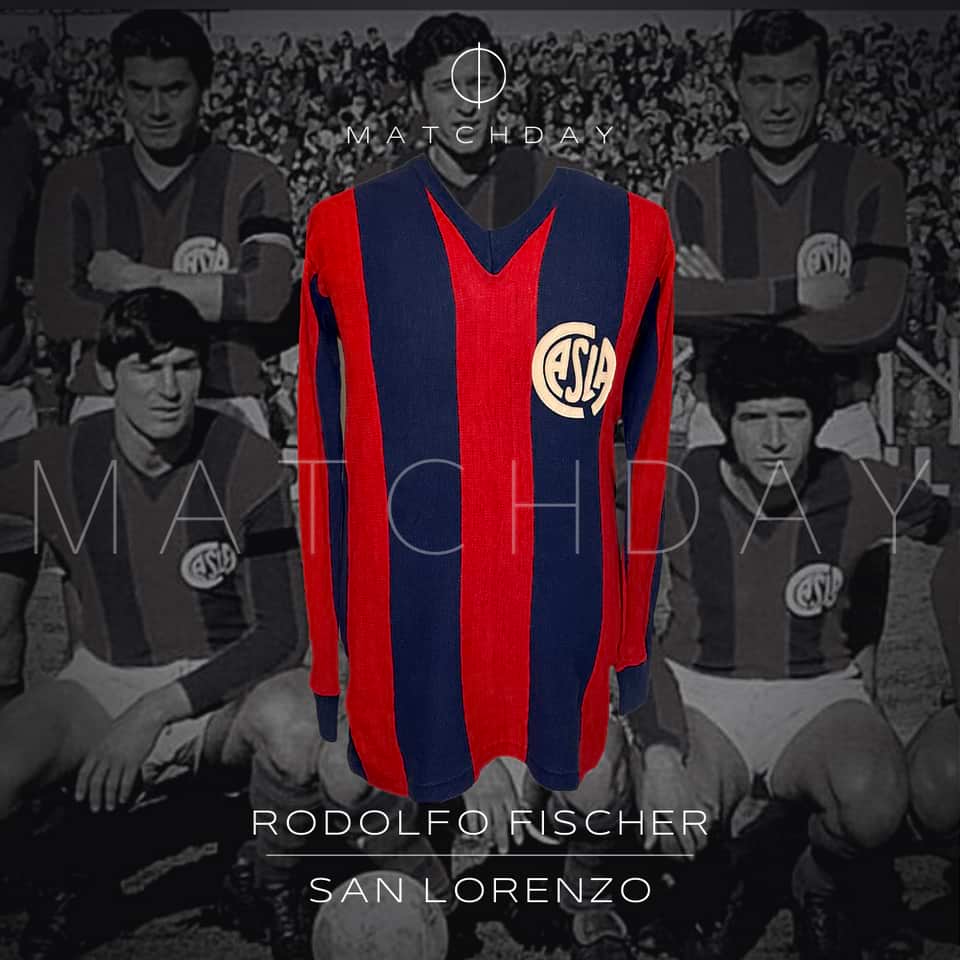 Rodolfo “Lobo” Fischer match worn jersey – San Lorenzo Metropolitano 1971