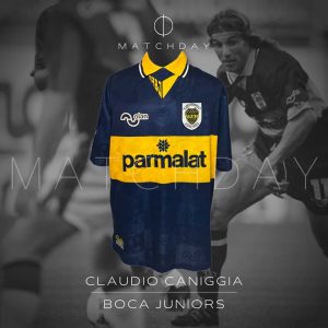 Claudio Caniggia match worn jersey - Boca Jrs. - Torneo Apertura 1995