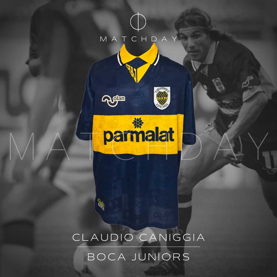 Claudio Caniggia match worn jersey – Boca Jrs. – Torneo Apertura 1995