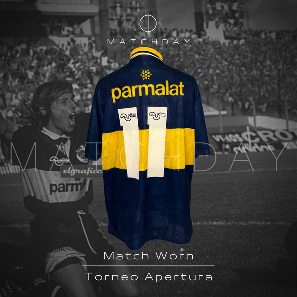 Claudio Caniggia match worn jersey – Boca Jrs. – Torneo Apertura 1995 - Imagen 3