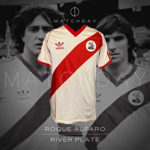 Roque Alfaro match worn jersey - River Plate - Torneo 1985