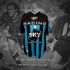 José "Pepe" Chatruc match worn jersey - Racing Club - Torneo Apertura 2001
